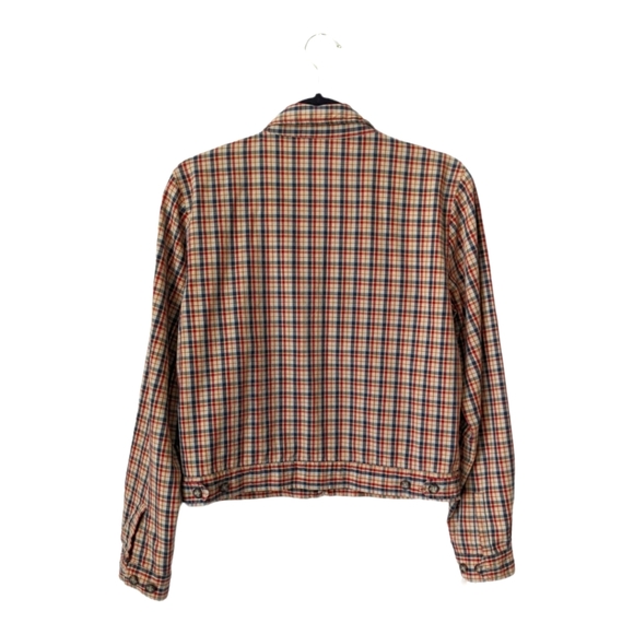 Abercrombie & Fitch Vintage 90s Plaid Long Sleeve Collared Jacket - Picture 2 of 5